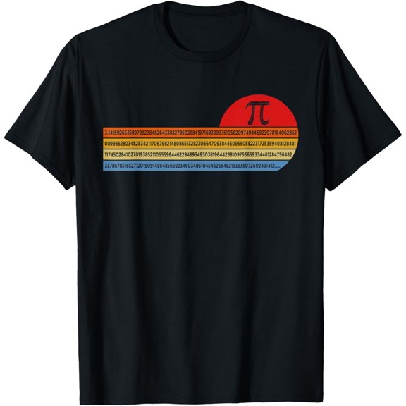 Vintage Pi Day 3.14 TShirt- Funny Math Teacher Student Geek T-Shirt men and women can wear, black, white, gifts