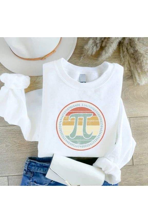 Vintage Pi Day Sweatshirt, Math Teacher Gift, Math Teacher Shirt, Teacher Sweater, Teach Sweatshirt, New Teacher Gift, Teacher Apparel SWEATSHIRT All Size S-5XL