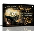 thumbnail image 1 of Vintage Piano Music Decor Wall Art You Talent Is God‘s Gift Instrument Musical Pictures DecorMusician Gift Canvas Painting Prints Artwork Decorationfor Music Room Bedroom 20"x16", 1 of 4