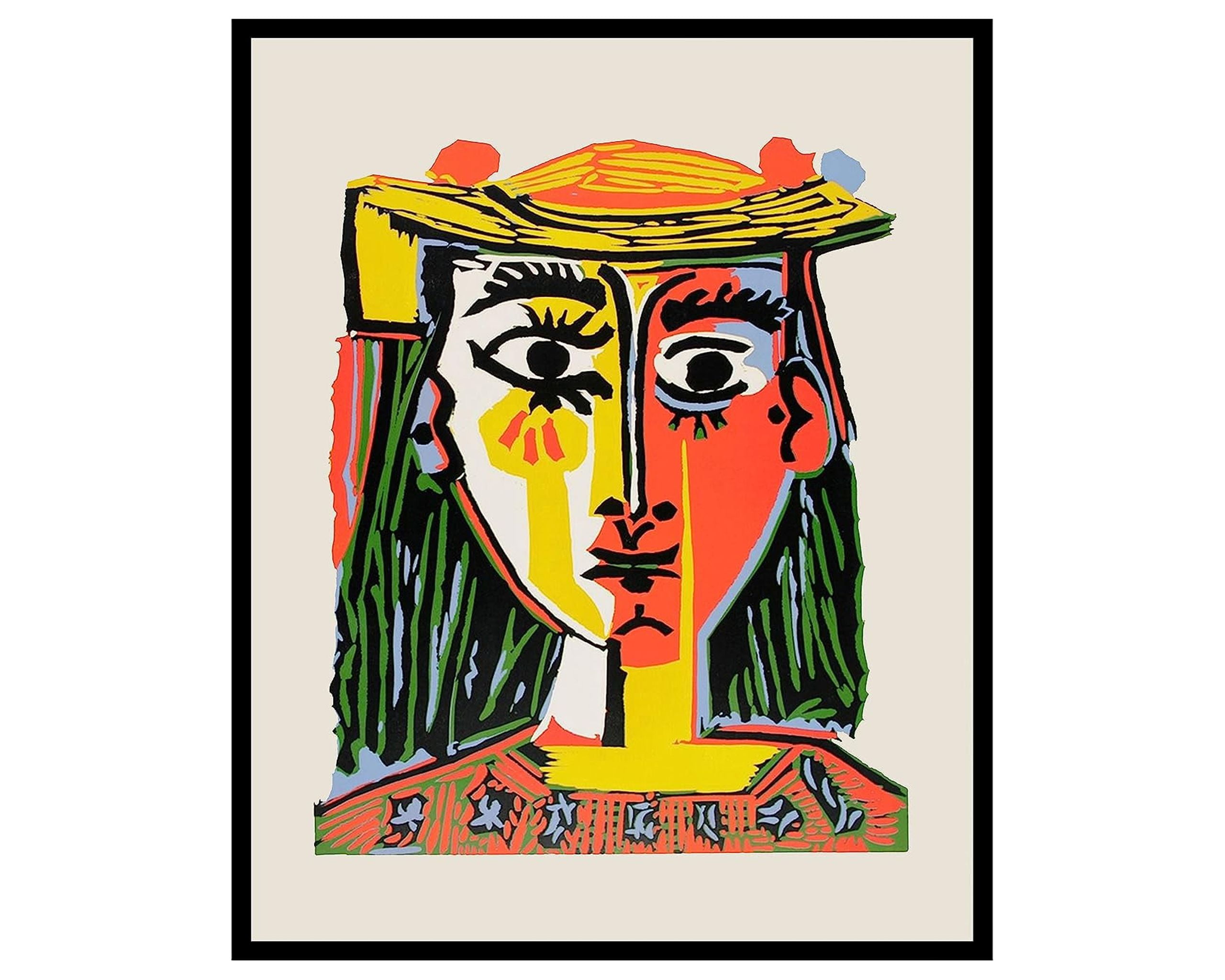 Vintage Picasso Poster Retro Cubism Print 8x10 Unframed Wall Art