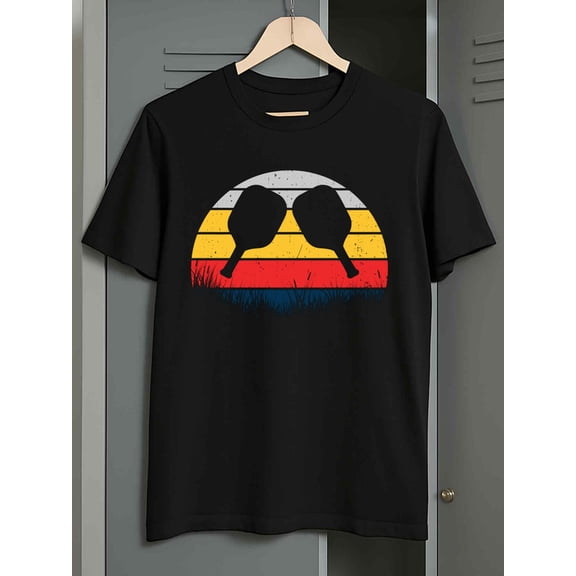 Vintage Pickleball for men Exercise 180G 100% Cotton black Running basketball Basic Unisex Shirt Short Sleeve tshirts Original Unisex Shirt Cotton tshirts