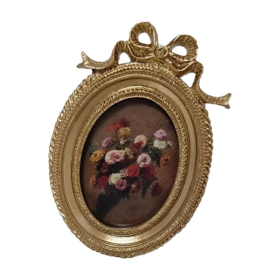 Vintage Picture Frame,Small Antique Ornate Photo Frame for Tabletop Wall Display,Old Fashioned Photo Gallery Art Decor