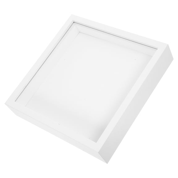 FENGGUIQU White Wood Pressed Flower Frame Dried Flower Display Frame for Home Decor 1 Piece