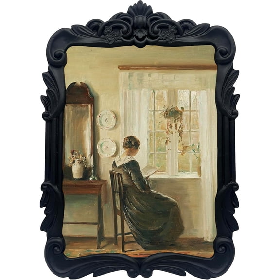 Vintage Picure Frames 5x7 Antique Black Gothic Picture Frames for Tabletop and Wall Mount Ornate Victorian Home Decor Gallery Wall Decor (5x7 inch)