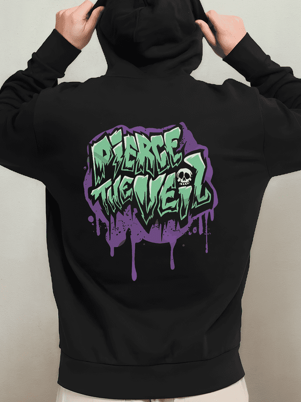 Vintage Pierce The Veil band Skull Black Cotton