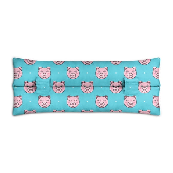 Vintage Pig Illustration Mastectomy Pillow for Car - Post Surgery Seat Belt Pressure Relief Pad for Breast & Chest Recovery