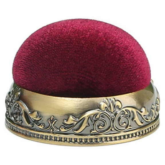 Vintage Pin Cushions for Sewing, Alloy Base, Anti-Drop Design, Half-Ball Shaped Sewing Accessories