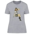 thumbnail image 1 of Vintage Pin Up Soldier Girl T-Shirt Women -Image by Shutterstock, Female x-Large, 1 of 2
