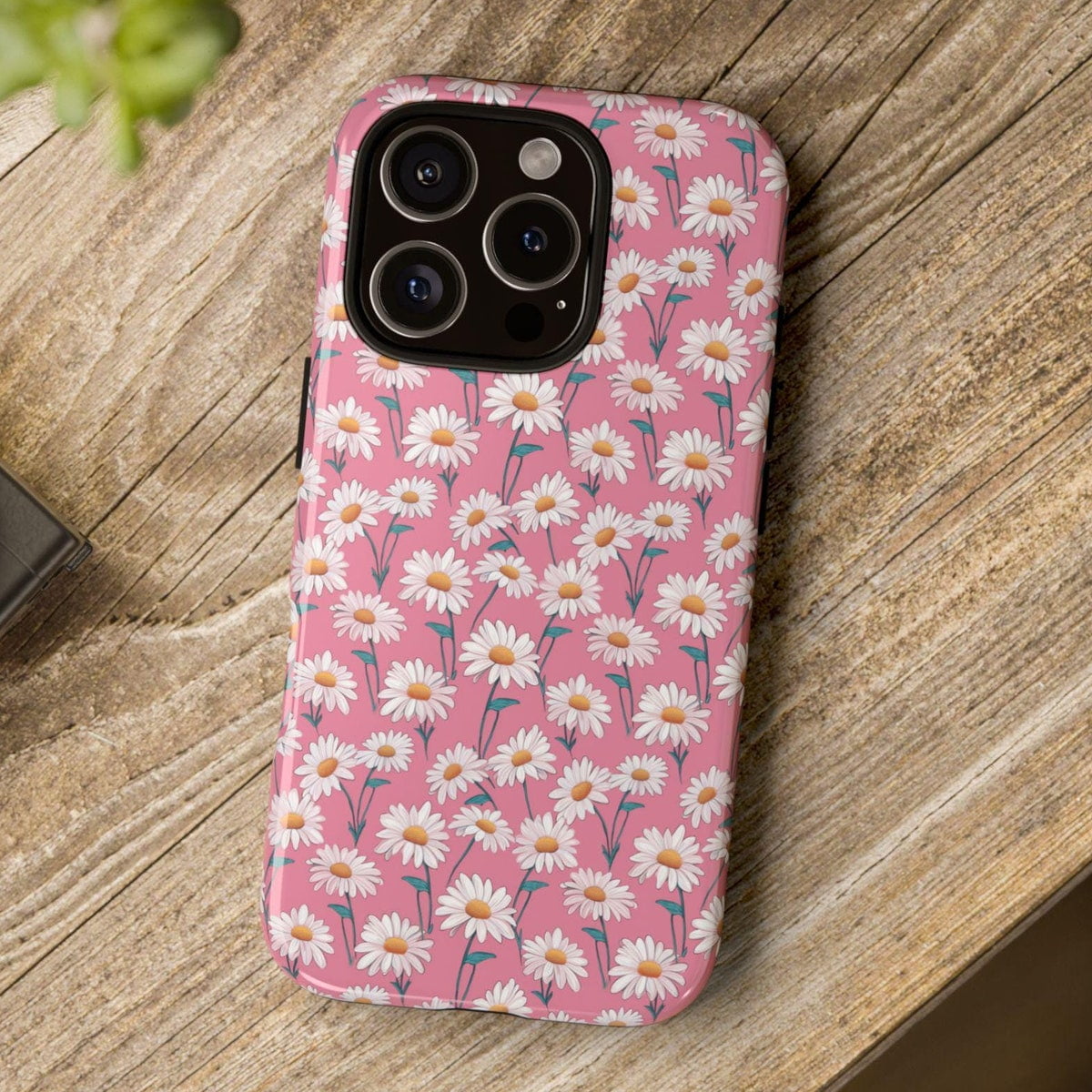 Vintage Pink Daisy Flower Floral Pattern Phone Case with iPhone 17 to ...