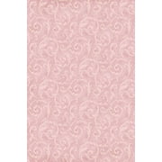 Vintage Pink Damask - Sketch & Write Notebook Softcover Purse-Size 6x9 Pink and Pale Mauve Matte Cover with Vintage Damask Pattern Paperback