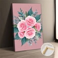 thumbnail image 1 of Vintage Pink Roses Canvas Wall Art 30x40, 1 of 8