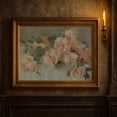 thumbnail image 1 of Vintage Pink Roses Impressionist Romantic Cottagecore Floral Poster Home Decor, 24x36 UNFRAMED, 1 of 3