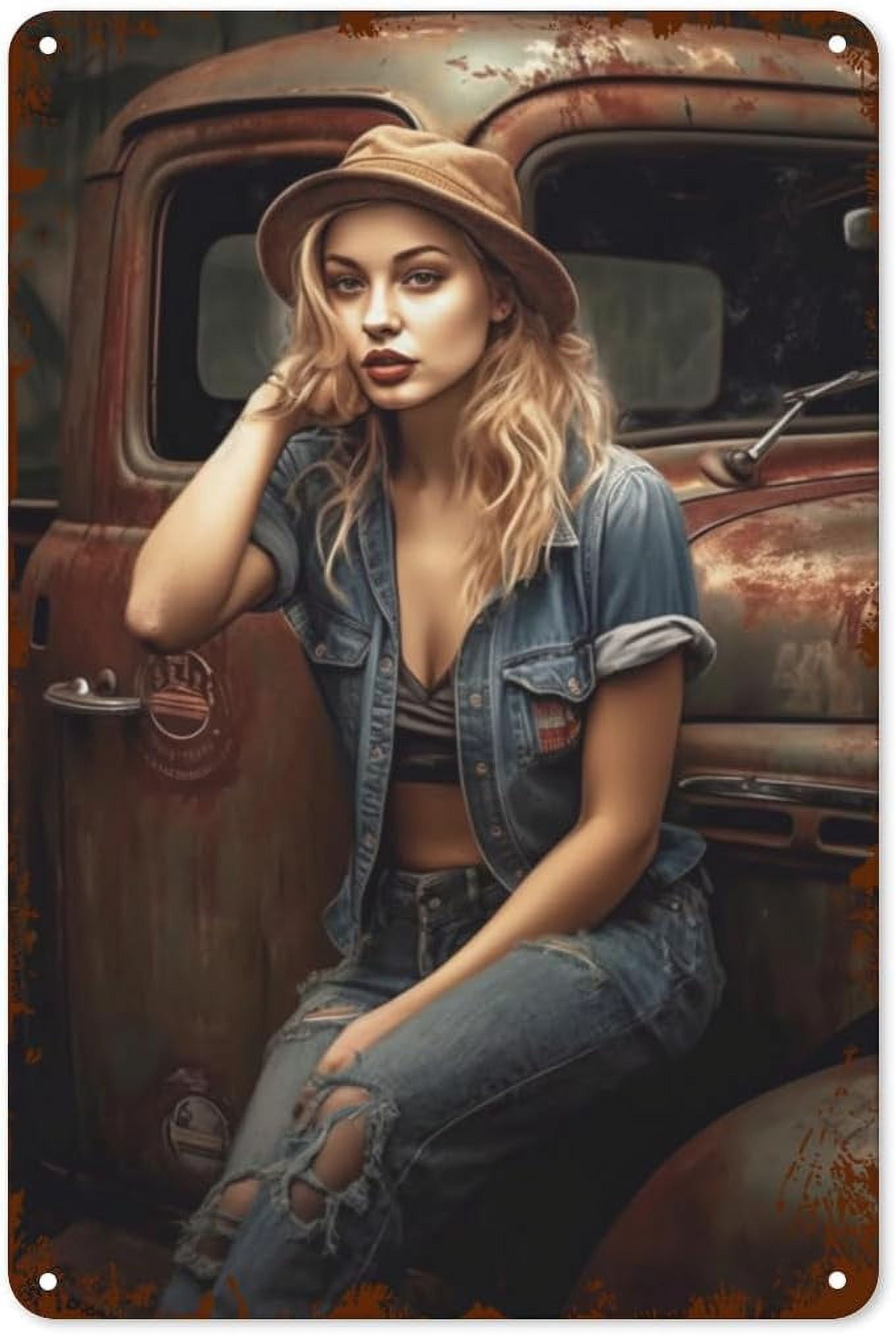MMNGT Kenworth Parking Only Vintage Tin Sign - Retro Truck Metal Decor, 7.8x11.8 Inch Wall Art For Garage, Bar, Cafe - View #3