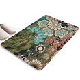 thumbnail image 1 of Vintage Pioneer Flower Collage Flannel Non Slip Door Rugs,Washable Door Mats Indoor,Decorative Door Mats,Dirt-Resistant and Absorbent Doormat for Entrance,Bedroom,Kitchen,Bathroom,31.5x17in(80x43cm), 1 of 4