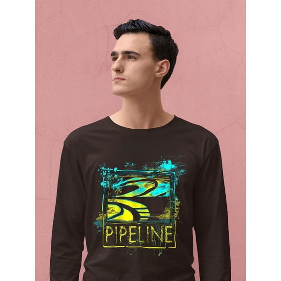 Pipeline Stylish Surf Graphic - Long Sleeve Men's