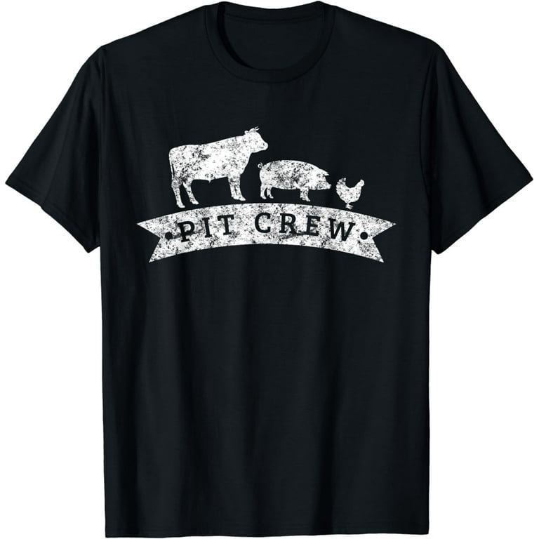 Vintage Pit Crew Funny Bbq Grilling T-Shirt