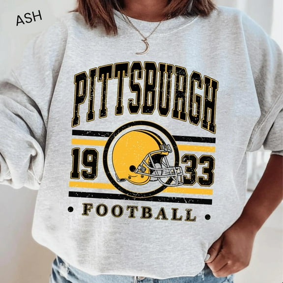 Vintage Pittsburgh Football Sweatshirt: Retro 90s Style Graphic Crewneck