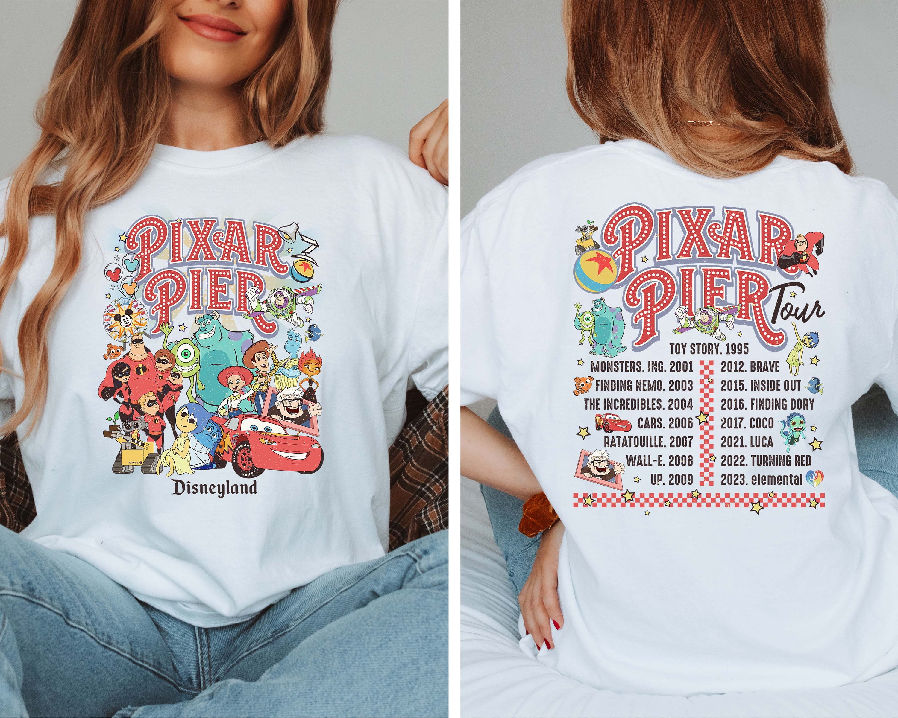 Vintage Pixar Pier Disneyland Shirt, Disneyland Pixar Fest 2024 Shirt