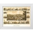 thumbnail image 1 of Vintage Places 24x19 White Modern Wood Framed Museum Art Print Titled - View of York Pennsylvania, 1 of 4