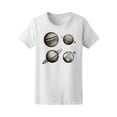 thumbnail image 1 of Vintage Planets In Solar System Tee Men's -Image by Shutterstock, 1 of 4