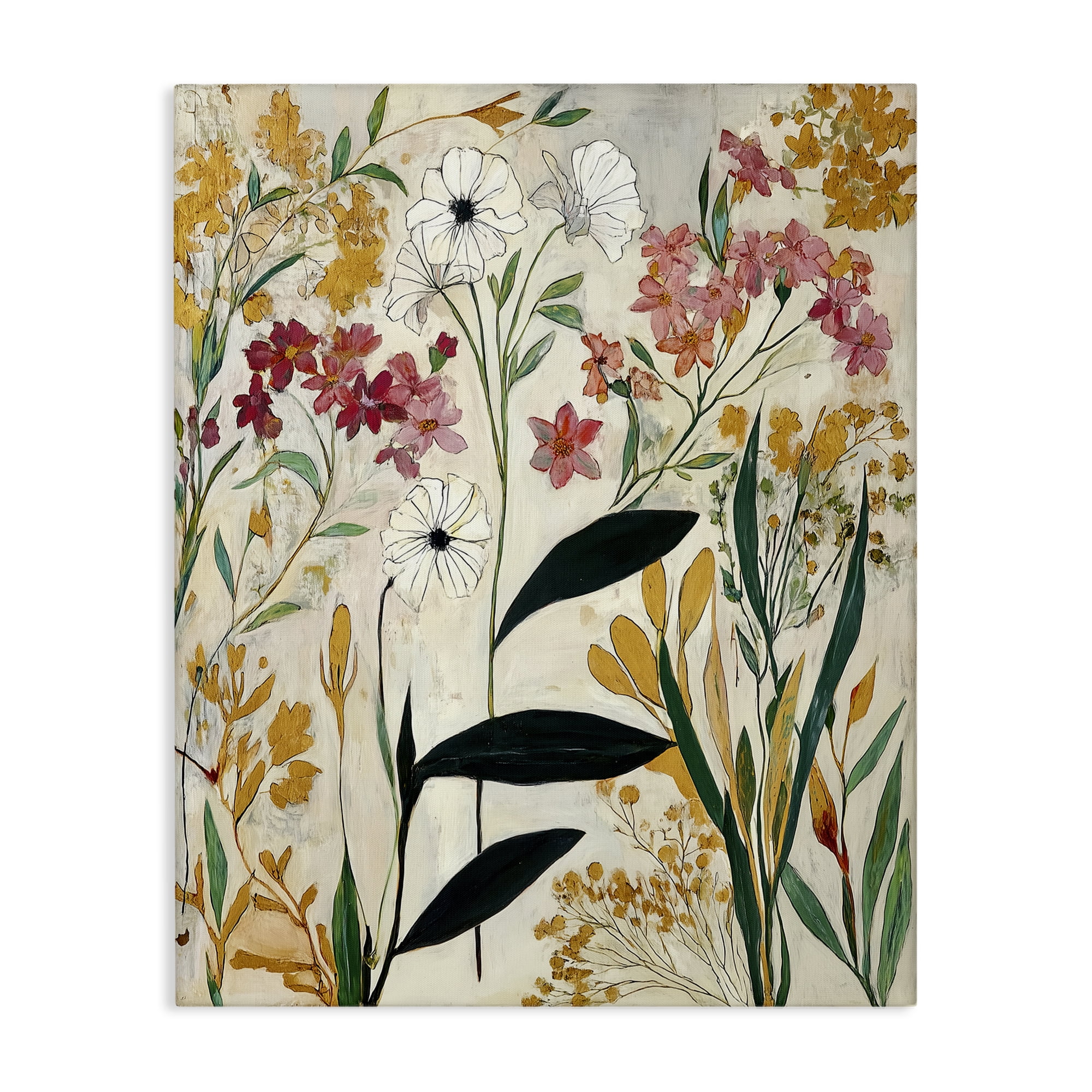 Vintage Playful Botanicals Canvas Wall Art, design by Annabelle Hall