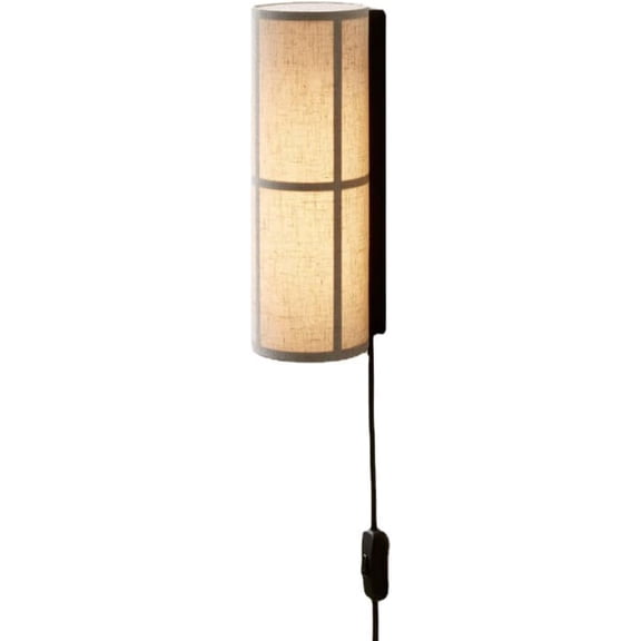 Vintage Plug in Wall Sconce Fabric Wall Mount Light Bedside Wall Lamp, Nordic Headboard Lighting Fixture Up Down Sconces, Living Room Bedroom Hallway Decor Wall Lamps