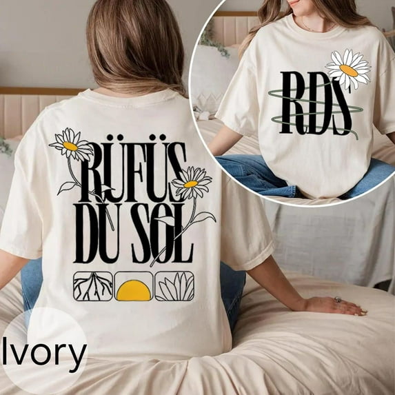 Vintage Plus One Rüfüs Du Sol T shirt Double Side, Concert Music 2025, Unisex Tee Rüfüs Du Sol Tour Gift For Fan,Natural Color,Size M