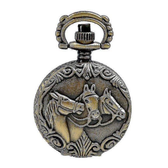 Vintage Pocket Watch Roman Numerals Steampunk Quartz Pocket Watch Pendant Sweater Necklace