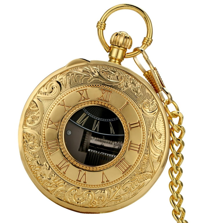 Elodie Vintage Pocket Watch with Chain Musical Movement Detachable Chain for Men Golden Other 59mm