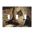 thumbnail image 1 of Vintage Poker Cards Burning 3 Gang Light Switch Cover Decorative Triple Toggle Wall Plate for Kitchen Bedroom Bathroom Living Room Decor, 1 of 5