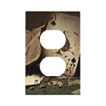 thumbnail image 1 of Vintage Poker Cards Burning Duplex Wall Plate 1 Gang Decorative Electrical Outlet Light Switch Cover Switchplate, 1 of 5