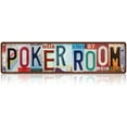 thumbnail image 1 of Vintage Poker Room Wall Decor Street Signs Metal Tin Signs 16 x 4 Inches, 1 of 3