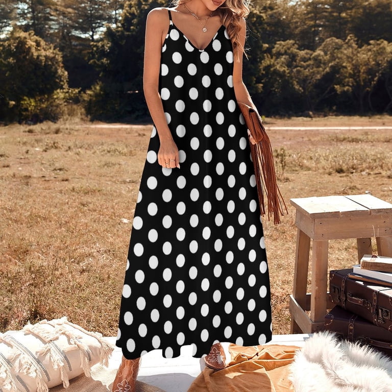blue dress for baby girl Black and white polka dot dress 1534# – Xiaolizi