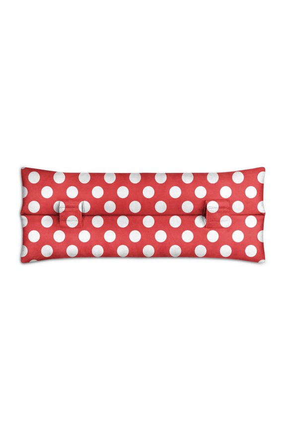 Vintage Polka Dot Seatbelt Pillow - Protective Cushion for Chemo Port Patients | Lightweight & Portable