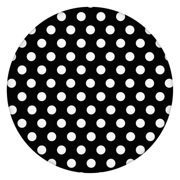 Vintage Polka Dot Tablecloth with Classic Retro Dot Pattern, Colorful Dots Design, Minimalist Geometric Texture for Dining Table