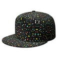 thumbnail image 1 of Vintage Polka Texture Trucker Hat - Trendy Flat Visor Cap for Casual Daily Wear | Colorful Dots Pattern, 1 of 6