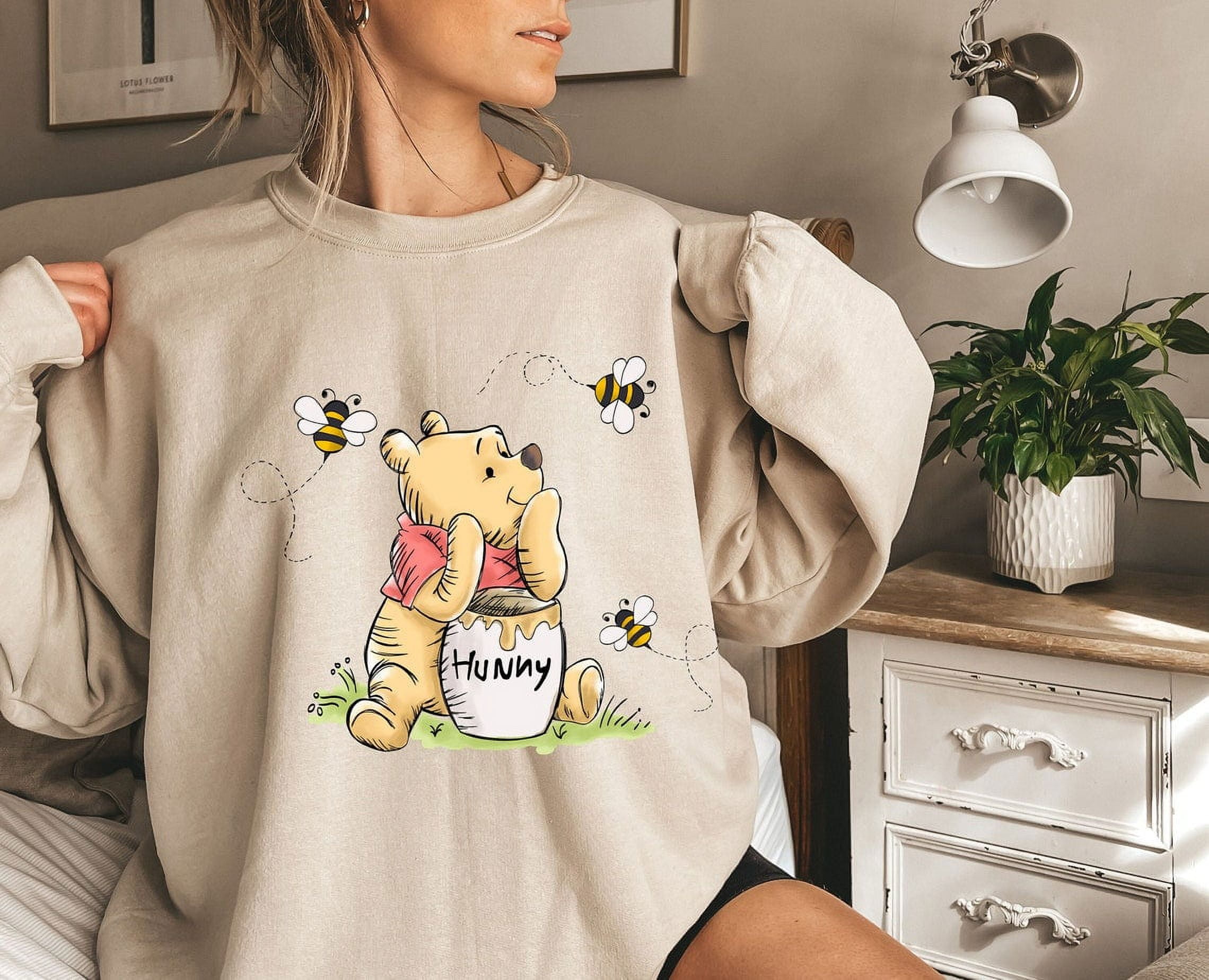 Vintage Pooh Sweatshirt Winnie The Pooh Sweatshirt Disney Trip Sweatshirt White Color Size L Walmart