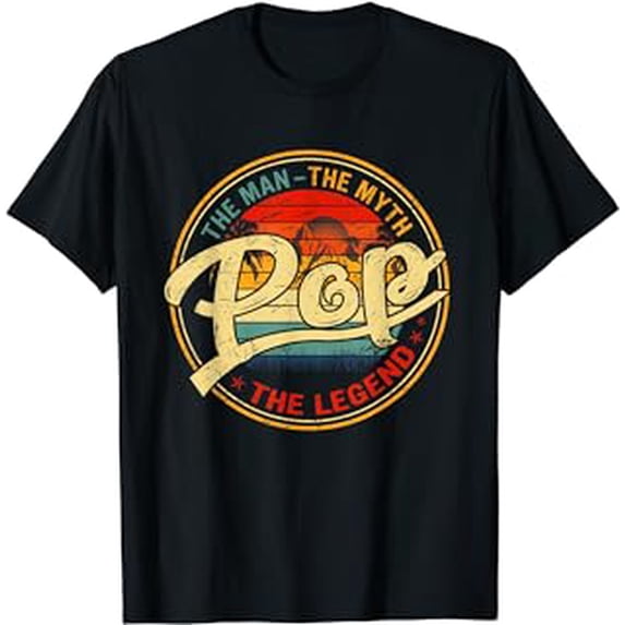 Vintage Pop Man Myth Legend Dad Father's Day Gift T-Shirt