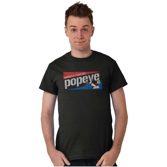 Vintage Popeye American Tradition Men's Graphic T Shirt Tees Brisco Brands S