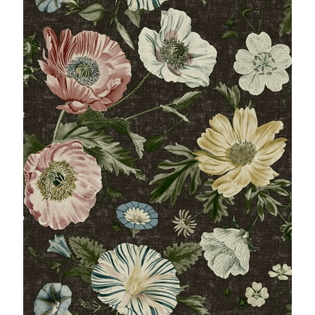 Vintage Poppy Peel & Stick Wallpaper