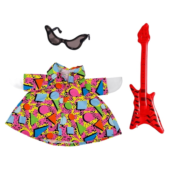 Vintage Porch Gooses Costume Hawaiian Suit for Outdoor Decor, Quirky Musical Props Clothing Set for Porch Figures, Beach Party & Garden Display