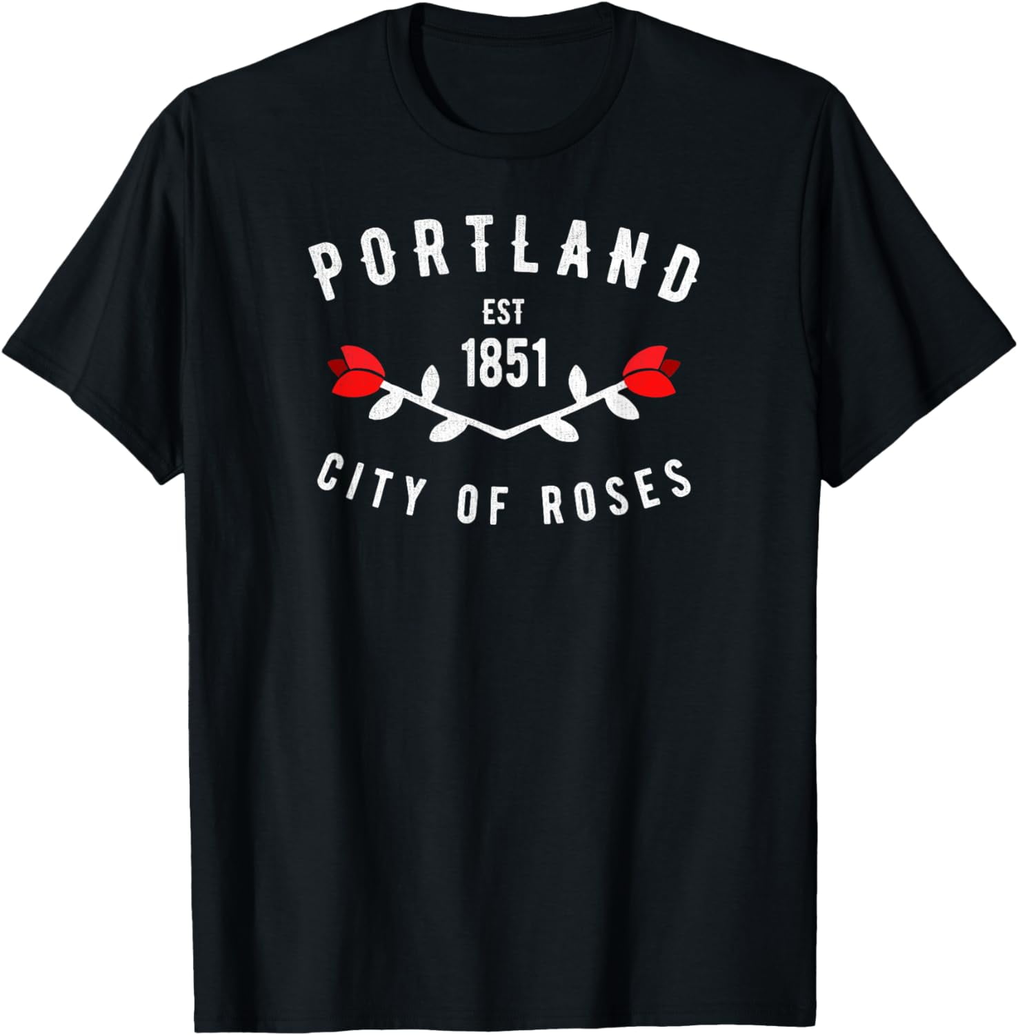 Vintage Portland City of Roses Oregon PDX 503 Novelty TShirt