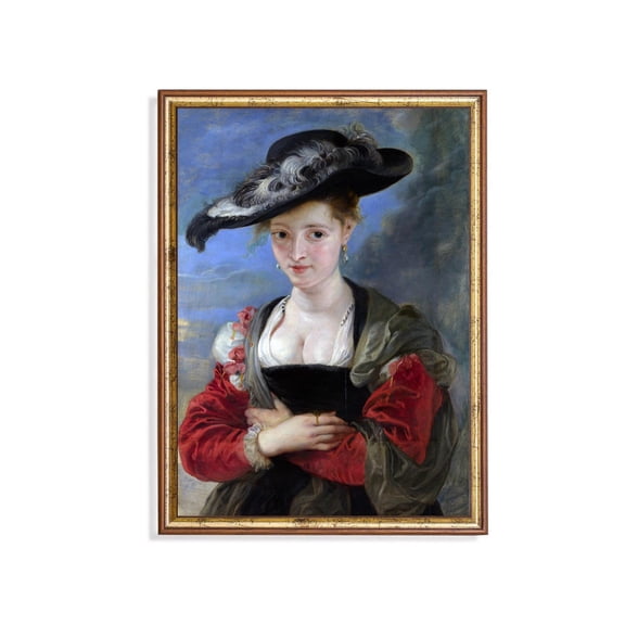 Vintage Portrait Peter Paul Portrait Baroque Lady Antique European Vintage Portrait Gallery Living Room Wall Art Unframed Paper Print