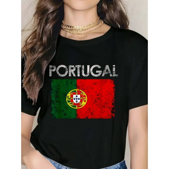 Vintage Portugal Portuguese Flag Pride Gift T-Shirt
