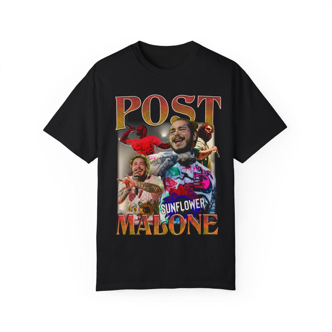 Vintage Post Malone Rap Music Merch Shirt, Post Malone Tour Rapper Gift