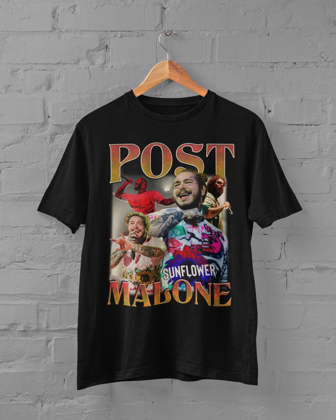 Vintage Post Malone Rap Music Merch Shirt, Retro Post Malone T Shirt