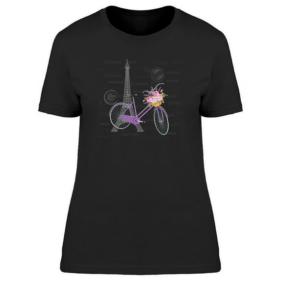 Vintage Post With Eiffel Tower T-Shirt Women -Image by Shutterstock, Female Large
