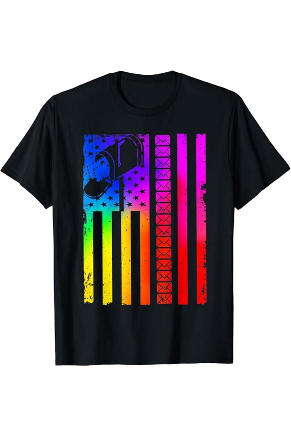 Vintage Postal Worker American Flag US Postal Service Gift T-Shirt mens t shirt,black,women,funny,misfits,men,journey