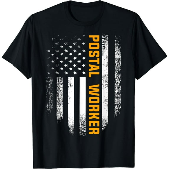 Vintage Postal Worker American Flag US Postal Service Gift T-Shirt