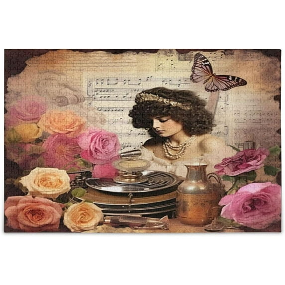 Vintage Poster Jigsaw Puzzles 1000 PiecesPuzzles for Adults Family Game Intellective Toys Wall Art Work for Educational Gift Home Decor